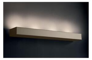 UP 4 APPLIQUE SEMPLICE LINEARE DAL DESIGN MODERNO IN METALLO BIANCO O SABBIA