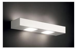UP DOWN APPLIQUE CM 44 IN METALLO BIANCO, ANTRACITE O SABBIA CON BIEMISSIONE DI LUCE DI ILLUMINANDO