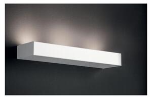 UP 3 APPLIQUE SEMPLICE RETTANGOLARE DESIGN MODERNO IN METALLO BIANCO O SABBIA