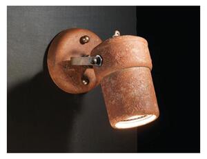 APPLIQUE FARETTO ORIENTABILE IN TERRACOTTA E OTTONE STILE RUSTICO DELLA IMAS