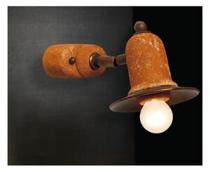 SPOT IN TERRACOTTA E OTTONE CON SNODO PRODOTTO IN ITALIA DELLA IMAS