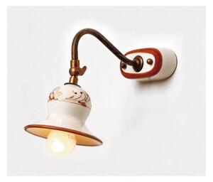 APPLIQUE CON SNODO IN STILE RUSTICO IN TERRACOTTA E OTTONE INVECCHIATO DELLA IMAS