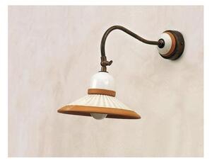 APPLIQUE IN TERRACOTTA DECORATA A MANO E OTTONE CON SNODO MADE IN ITALY DELLA IMAS