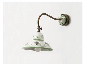 LAMPADA DA PARETE IN TERRACOTTA INTAGLIATA STILE COUNTRY MADE IN ITALY DELLA IMAS