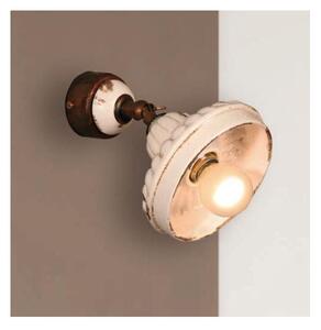APPLIQUE SPOT RUSTICA IN TERRACOTTA E OTTONE MADE IN ITALY DELLA IMAS