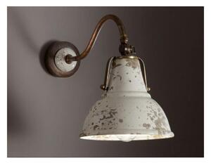 APPLIQUE DALLO STILE VINTAGE IN CERAMICA ED OTTONE MADE IN ITALY DELLA IMAS