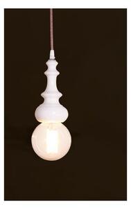 PICCOLA SOSPENSIONE SINGOLA IN CERAMICA BIANCO LUCIDO MADE IN ITALY DELLA IMAS