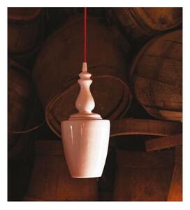 SOSPENSIONE SINGOLA A TAZZA IN CERAMICA BIANCO LUCIDO MADE IN ITALY DELLA IMAS