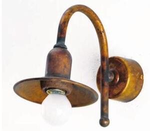 APPLIQUE IN OTTONE INVECCHIATO CON PIATTO D12 MADE IN ITALY DELLA IMAS