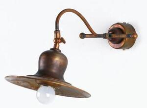APPLIQUE RUSTICA CON SNODO IN OTTONE INVECCHIATO MADE IN ITALY DELLA IMAS