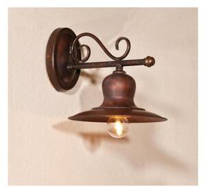 APPLIQUE RUSTICA IN OTTONE INVECCHIATO PIATTO D19 MADE IN ITALY DELLA IMAS