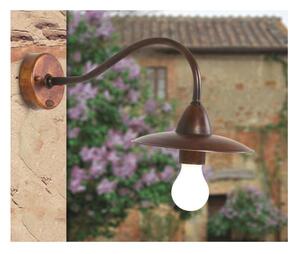 APPLIQUE RUSTICA DA ESTERNI IP23 IN OTTONE INVECCHIATO MADE IN ITALY DELLA IMAS
