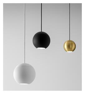 GUYA S1 SOSPENSIONE A SFERA MODERNA METALLO ORO,BIANCO O NERO LED 8W DELLA GEA LUCE