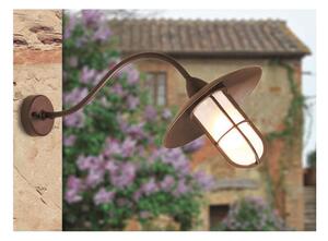 APPLIQUE CON GABBIA DA ESTERNI IP44 IN OTTONE INVECCHIATO MADE IN ITALY