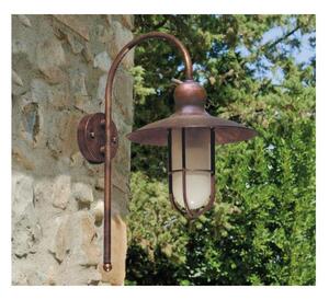 LAMPADA DA PARETE PER ESTERNI IP44 IN OTTONE INVECCHIATO PRODOTTA IN ITALIA DALLA IMAS