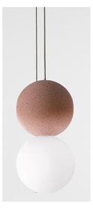 SFERA S SOSPENSIONE SINGOLA MODERNA IN VETRO CON SFERA IN CEMENTO STILE VINTAGE DELLA GEA LUCE