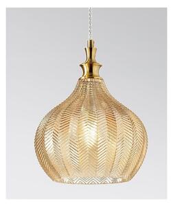 CLEOFE SOSPENSIONE IN VETRO COLORI BIANCO, COBALTO, AMBRA O OCRA CON DECORO A RILIEVO DELLA GEA LUCE