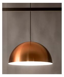 BONELLA SP LAMPADARIO DA SALOTTO STILE MODERNO CUPOLA D50 BIANCO NERO OTTONE O RAME DELLA GEA LUCE