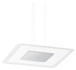 ARUBA SOSPENSIONE MODERNA A DOPPIA EMISSIONE LUCE CROMO ORO O RAME LED 19W LUCE 3000K