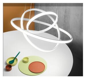 IOLE S3 LAMPADARIO A SOSPENSIONE CON 3 ANELLI LED 70W LUCE 3000K 3 COLORI