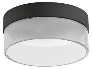 CRUMB PLAFONIERA PICCOLA D15 CON LED 15W LUCE 3000K BIANCA O NERA DELLA LINEA LIGHT