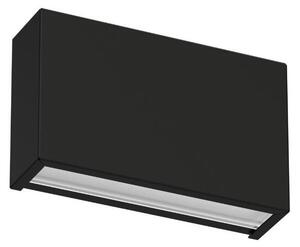 BOX W2 APPLIQUE LED 10W BIEMISSIONE LUNGH 14CM BIANCA O NERA LUCE 2700K-3000K-4000K