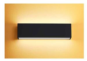 BOX W2 APPLIQUE BIEMISSIONE MODERNA LED 19W LUNGH 32CM BIANCA O NERA LUCE 2700K-3000K-4000K