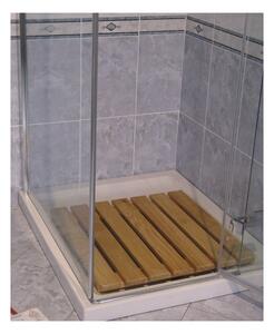 Pedana per doccia in legno larice naturale 60 x 60 cm