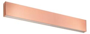BOX W2 APPLIQUE BIEMISSIONE MODERNA LED 28W LUNGH 61CM RAME O OTTONE SPAZZOLATO LUCE 2700K-3000K