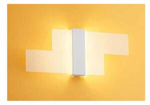 TRIAD 2.0 APPLIQUE MODERNA IN VETRO SABBIATO LED 12W LUCE 3000K DELLA LINEA LIGHT
