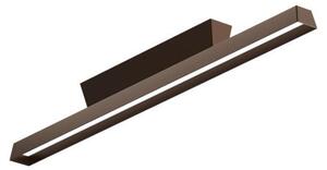 LIRA AISI PLAFONIERA PER AMBIENTI ESTERNI IP65 IN METALLO NERO O MARRONE LED 21W LUCE 3000K