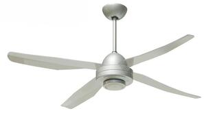 LIBELLULA 4 PALE VENTILATORE DIAMETRO 127 CM GRIGIO LED 17W LUCE 3000K CON TELECOMANDO INCLUSO