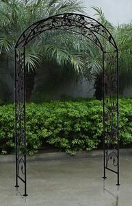Arco fioriera da esterno giardino H230 cm con struttura in acciaio e decorazione fiori Garden Elite