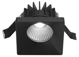 FARETTO DA INCASSO QUADRATO IN ALLUMINIO BIANCO O NERO LED 9W LUCE 3000K IP54