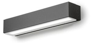 APPLIQUE DA ESTERNO IP65 BIEMISSIONE LED 20W LUCE 4000K ANTRACITE BIANCO O RUGGINE GEA LUCE