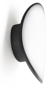 APPLIQUE DA ESTERNO IP65 OVALE LED 13W LUCE 4000K GRIGIO METALLIZZATO O ANTRACITE MODERNA
