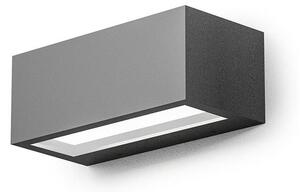 APPLIQUE DA ESTERNO IP65 BIEMISSIONE LED 15W LUCE 4000K ANTRACITE BIANCO O RUGGINE GEA LUCE