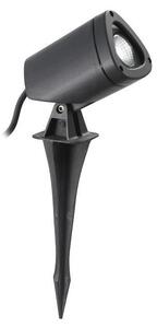 FARETTO DA ESTERNO ORIENTABILE IP65 ANTRACITE LED 7W LUCE 4000K CON PICCHETTO INCLUSO