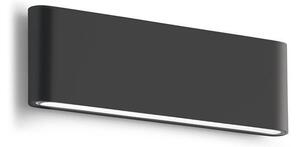 APPLIQUE DA ESTERNO IP54 RETTANGOLARE BIEMISSIONE LED 2X12W LUCE 3000K O 4000K 3 COLORI GEA LUCE