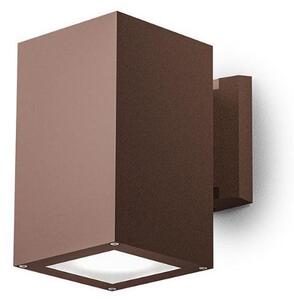 APPLIQUE DA ESTERNO A CUBO MONO-EMISSIONE IP65 CON LAMPADINA E27 IN 3 COLORI MODERNA ECONONICA
