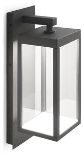 LAMPADA DA PARETE A LANTERNA DA ESTERNO IP54 LED 13W LUCE 4000K ANTRACITE O BIANCO GEA LUCE