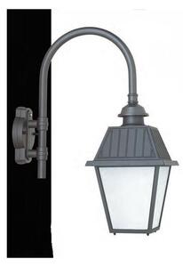 51214 LANTERNA DA PARETE PER ESTERNI IP23 ANTRACITE O NERA DIFFUSORE IN VETRO MADE IN ITALY