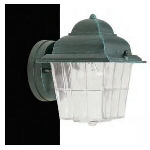 33610 APPLIQUE DA ESTERNO IP44 NERA O ANTRACITE DIFFUSORE IN VETRO ATTACCO E27 MADE IN ITALY