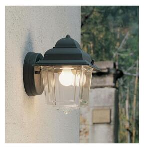 17610 APPLIQUE DA ESTERNO IP44 NERA O ANTRACITE DIFFUSORE IN VETRO ATTACCO E27 MADE IN ITALY