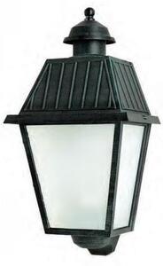 51610 APPLIQUE A LANTERNA DA ESTERNO IP44 NERA O ANTRACITE DIFFUSORE IN VETRO MADE IN ITALY