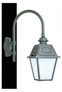 54214 LAMPADA DA PARETE PER ESTERNI IP23 NERA O ANTRACITE CON DIFFUSORE IN VETRO MADE IN ITALY