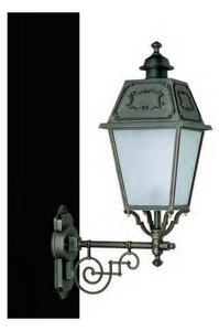 94113 LANTERNA CLASSICA A PARETE PER ESTERNI IP23 NERO-RAME DIFFUSORE IN VETRO MADE IN ITALY