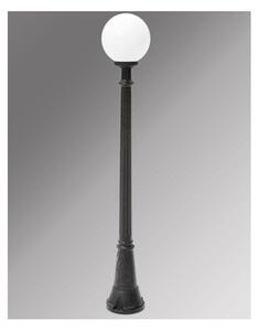 ARTU G250 LAMPIONE CON DIFFUSORE GLOBO D25CM IN RESINA NERA ALTEZZA 170 CM IP55