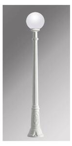ARTU G250 LAMPIONE CON DIFFUSORE GLOBO D25CM IN RESINA BIANCA ALTEZZA 170 CM IP55