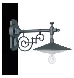 40213 LAMPADA DA PARETE CLASSICA PER ESTERNI IP23 ANTRACITE O NERA MADE IN ITALY